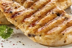 A cooked grilled chicken breast.